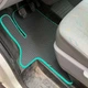 Комплект ковриков Star-Tex на 1-й ряд на Volkswagen T5 Transporter (2003 - 2015) 1+1 EVA/Ромб Серый + Черный - изображение 2