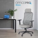 Кресло компьютерное офисное эргономичное OfficePro Wave OC599-B-DG-DG Black/Dark Gray - изображение 10