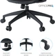Кресло компьютерное офисное эргономичное OfficePro Balance OC550-B-B-B Black - изображение 17