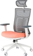Кресло компьютерное офисное эргономичное OfficePro Balance OC550-W-DG-OR White/Dark Gray/Orange - изображение 1
