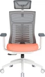 Кресло компьютерное офисное эргономичное OfficePro Balance OC550-W-DG-OR White/Dark Gray/Orange - изображение 3