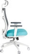 Кресло компьютерное офисное эргономичное OfficePro Balance OC550-W-DG-BL White/Dark Gray/Blue - изображение 5