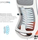 Кресло компьютерное офисное эргономичное OfficePro Balance OC550-W-DG-OR White/Dark Gray/Orange - изображение 12