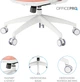 Кресло компьютерное офисное эргономичное OfficePro Balance OC550-W-DG-OR White/Dark Gray/Orange - изображение 18