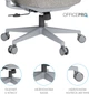 Кресло компьютерное офисное эргономичное OfficePro Wave OC599-G-G-G Gray - изображение 18