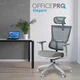 Кресло компьютерное офисное эргономичное OfficePro Elegant OC600-G-DG-DG Gray/Dark Gray - изображение 10