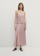 Атласний топ Massimo Dutti 5142945902c54 S рожевий (100004823) - зображення 1