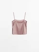 Атласний топ Massimo Dutti 5142945902c54 S рожевий (100004823) - зображення 6
