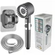 Душевая турбо лейка Turbocharged Shower Head массажная водосберегающая Комплект + настенный держатель + шланг + фильтр - изображение 11