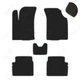 Комплект килимків до салону Star-Tex на Chevrolet Aveo (T200/T250) (2002 - 2011) хетчбек EVA/Ромб Чорний + Сірий - зображення 1