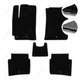 Комплект ковриков в салон Star-Tex на Hyundai Accent IV (RB/RC) (2010 - 2017) седан USA текстиль/Fortuna Черный + Серый - изображение 1