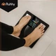 Підлогові ваги аналітичні розумні Ruhhy 20675 смарт ваги із застосунком Feelfit на андроїд з bluetooth для спортсменів та дому побутові з РК-дисплеєм чорні - зображення 2