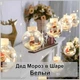 Гирлянда светодиодная Шары с Дедом Морозом 3м, 10 шаров, 200 LED USB, новогодняя с 8 режимами мерцания теплых цветов - изображение 3