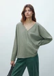 Лонгслів з бавовни Massimo Dutti 6840730500c54 S зелений (100005421) - зображення 1