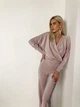 Жіночий комбінезон CHRISTMAS із люрексу Milirud S/L Пудровий (283-19-S/L) - изображение 2