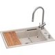 Мойка кухонная GRANADO Royal Estella terra (+ подрібнювач Algar 1000 + змішувач Ferrol inox + дозатор Redondo inox + ко (ksg0303) GRANADO ksg0303 905116 - изображение 1