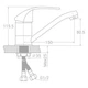 Смеситель TAU SL-1B143C (9840100) TAU 9840100 904352 - изображение 2