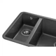 Мойка кухонная GRANADO Under top DOUBLE grafito (gr3409) GRANADO gr3409 905164 - изображение 5