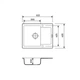 Мойка кухонная Adamant Minimal сірий + змішувач + дозатор + ополіскувач склянок + коланд (4824296106404) Adamant 4824296106404 905879 - изображение 8