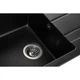 Мойка кухонная GRANADO MORA black shine (gr2601) GRANADO gr2601 904651 - изображение 3