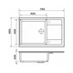 Мойка кухонная GRANADO Alicante gris (gr2408) GRANADO gr2408 904425 - изображение 6