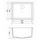 Мойка кухонная GRANADO UNDER TOP MAX ivory (gr3004) GRANADO gr3004 904765 - изображение 5
