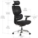 Офисное кресло Mealux D2 Air Fabric Black (HF-D2 F/B) Mealux HF-D2 F/B 905032 - изображение 10