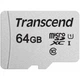 Карта памяти Transcend 64GB microSDXC class 10 UHS-I U1 (TS64GUSD300S) Transcend TS64GUSD300S 913019 - изображение 1