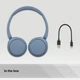 Навушники Sony WH-CH520 Wireless Blue (WHCH520L.CE7) SONY WHCH520L.CE7 921422 - зображення 6