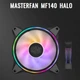 Кулер Cooler Master MasterFan MF140 Halo з адресною RGB-підсвіткою, 140 мм (чорний) - зображення 2