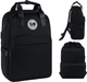 Рюкзак GoPack Teens 122M-1  40x29x14 см 11 л Чорний (GO26-122M-1) - зображення 1
