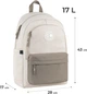 Рюкзак GoPack Education Teens 141L 43x28x17 см 17 л Бежевый с коричневым (GO26-141L-1) - изображение 2