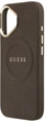 Панель Guess Peony Hot Stamp MagSafe для Apple iPhone 17 Brown (3666339519995) - зображення 5