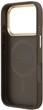 Панель Guess Peony Hot Stamp MagSafe для Apple iPhone 17 Pro Brown (3666339520014) - зображення 6