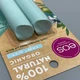 Набір бальзамів для губ Eos Organic Sweet Mint з натуральною олією ши, 2 шт 01264 - зображення 4