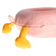Подушка для подорожей Duck дорожня подушка для шиї в літак з ефектом пам'яті 30х30х10 см Рожевий - зображення 4