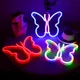 Нічний світильник Neon Amazing для дітей форма метелика м'яке світло для створення затишної атмосфери - зображення 2