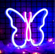 Нічний світильник Neon Amazing для дітей форма метелика м'яке світло для створення затишної атмосфери - зображення 6