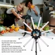 Лампа LED 180W с 12 съемными световыми барами для фотографов блогеров и мастеров макияжа для качественного освещения - изображение 3