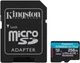 Карта пам'яті Kingston Canvas Go! Plus microSDXC 64GB UHS-I U3 V30 + SD-адаптер (SDCG4/64GB) - изображение 1