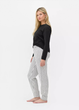 Домашний пижамный Лонгслив Primark Long sleeve Pyjama M Для дома и сна Черный (8955) - изображение 2