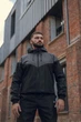 Мужской спортивный костюм Windrunner ветровка и штаны из влагостойкой ткани серо-чёрный/3XL - изображение 6