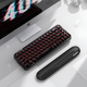 Клавиатура Mofii Pearl SK-711 с комбинированным подключением, RGB подсветкой и силиконовой подставкой под запястья - Black - изображение 2