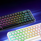 Клавиатура Mofii Pearl SK-711 с комбинированным подключением, RGB подсветкой и силиконовой подставкой под запястья - Black - изображение 4