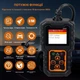 Автомобильный диагностический сканер ZF997 OBD2, чтение DTC, проверка систем двигателя, для авто, черно-оранжевый - изображение 2