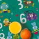 Килимок для їжі та творчості Glowberry Цифри. Серія: “Хоробрі зайці“ (GL-MAT-03) - изображение 4