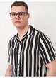 Рубашка H&M M Черный 0656677_черн.бел.полоска - изображение 4