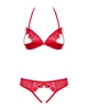 Комплект женского белья Obsessive 870SEC3 Set Красный S/M - изображение 5