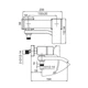 Змішувач для ванни з коротким зливом Koer KB-41007-01 (Колір хром) (KR3454) KR3454 - изображение 2