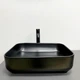 Умывальник накладной VBI PALERMO 500x390 прямоугольный, черный матовый (VBI-012310) - изображение 3